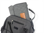 Baby Go Bag — Portable Nappy Bag with Fold-Out Change Mat (Grey)